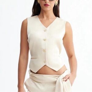 Lioness heiress vest in taupe